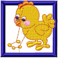 Chickens And Roosters Embroidery Design 7